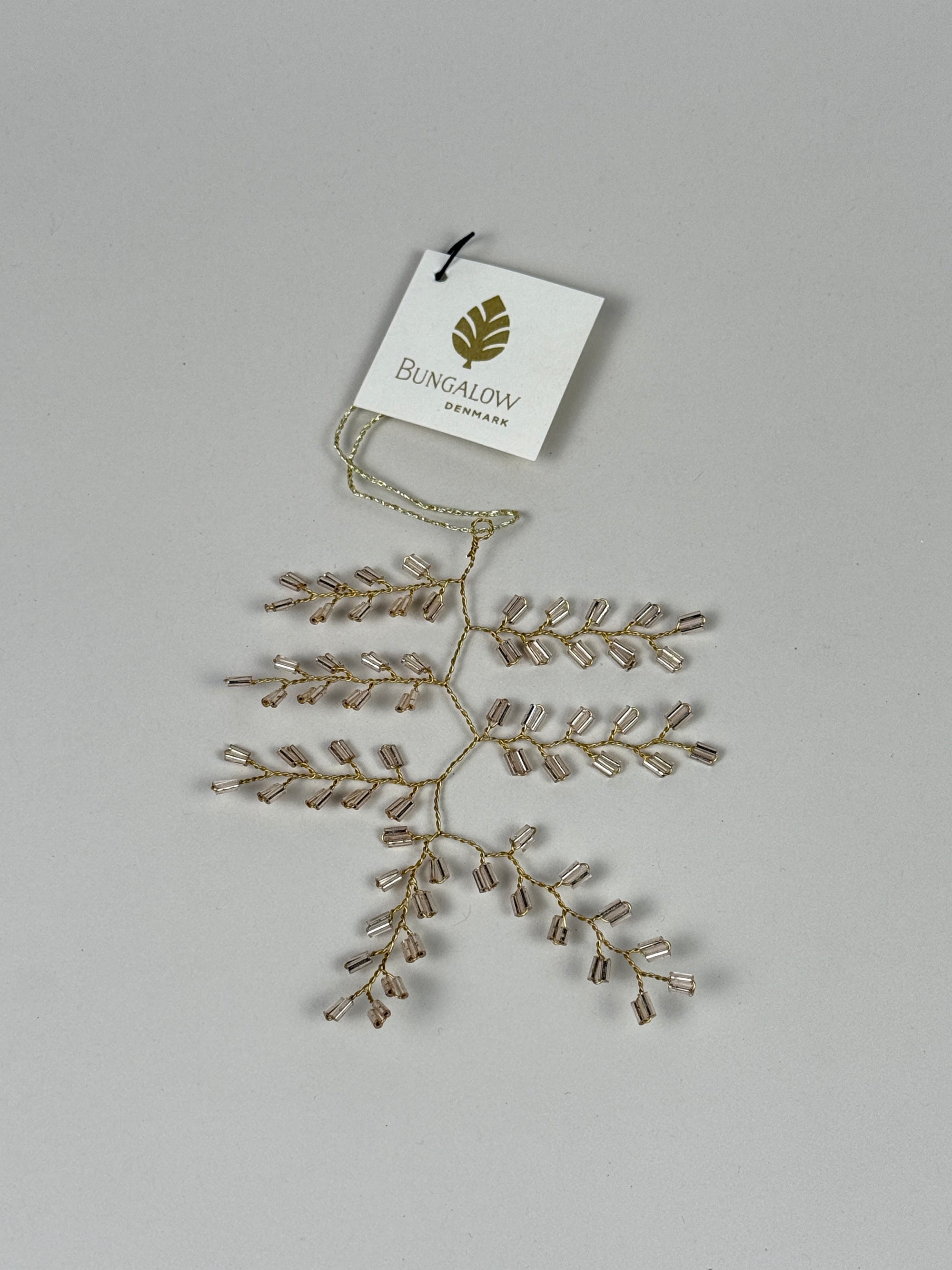 Pärlornament Twig Champagne