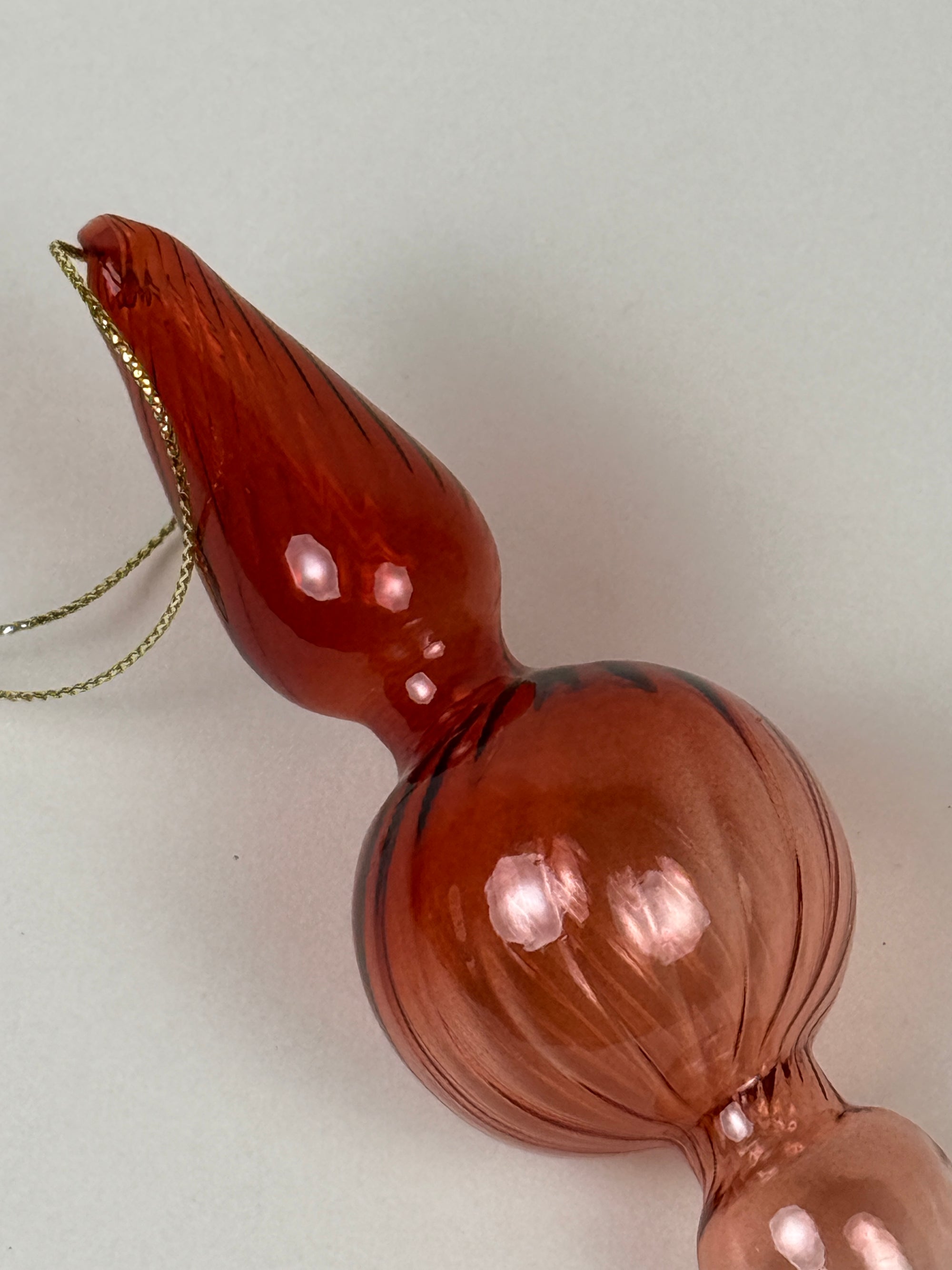 Hänge Glas Icicle Bonbon Ruby