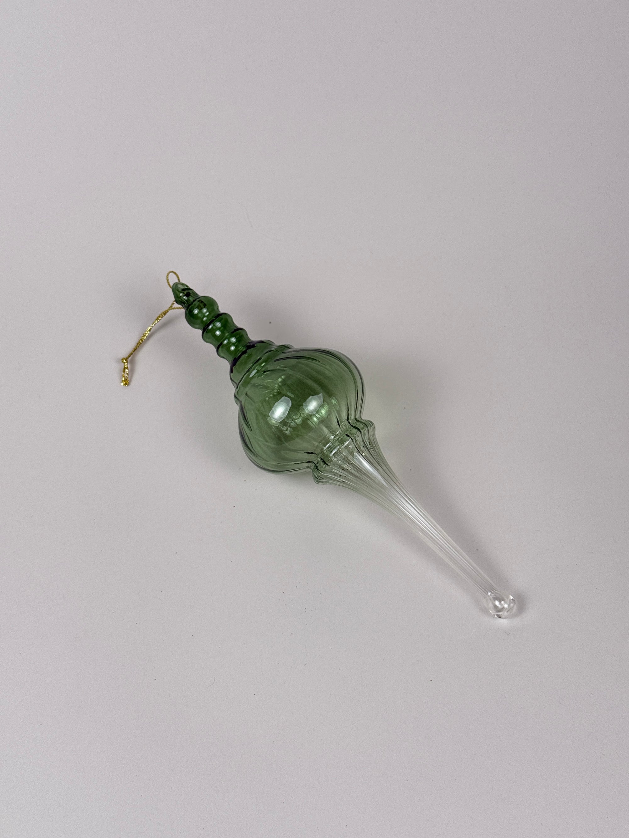 Hänge Glas Icicle Dome Green