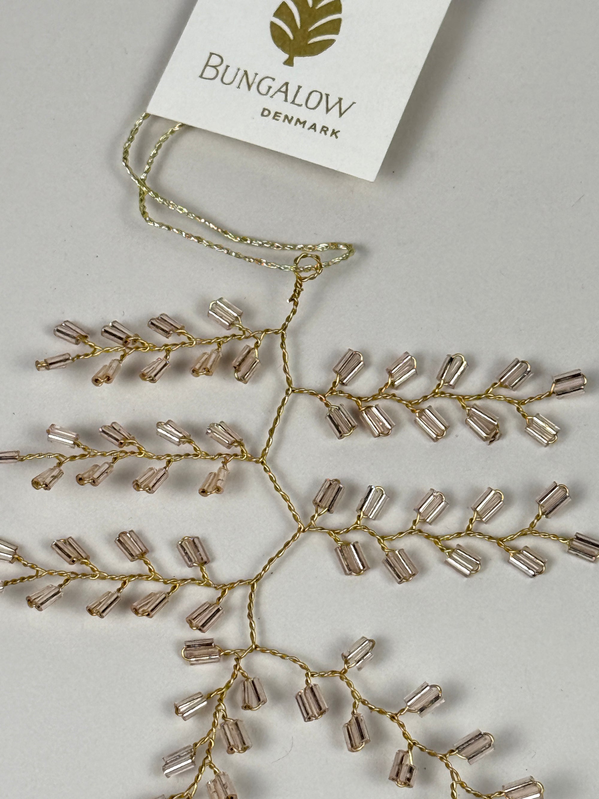 Pärlornament Twig Champagne