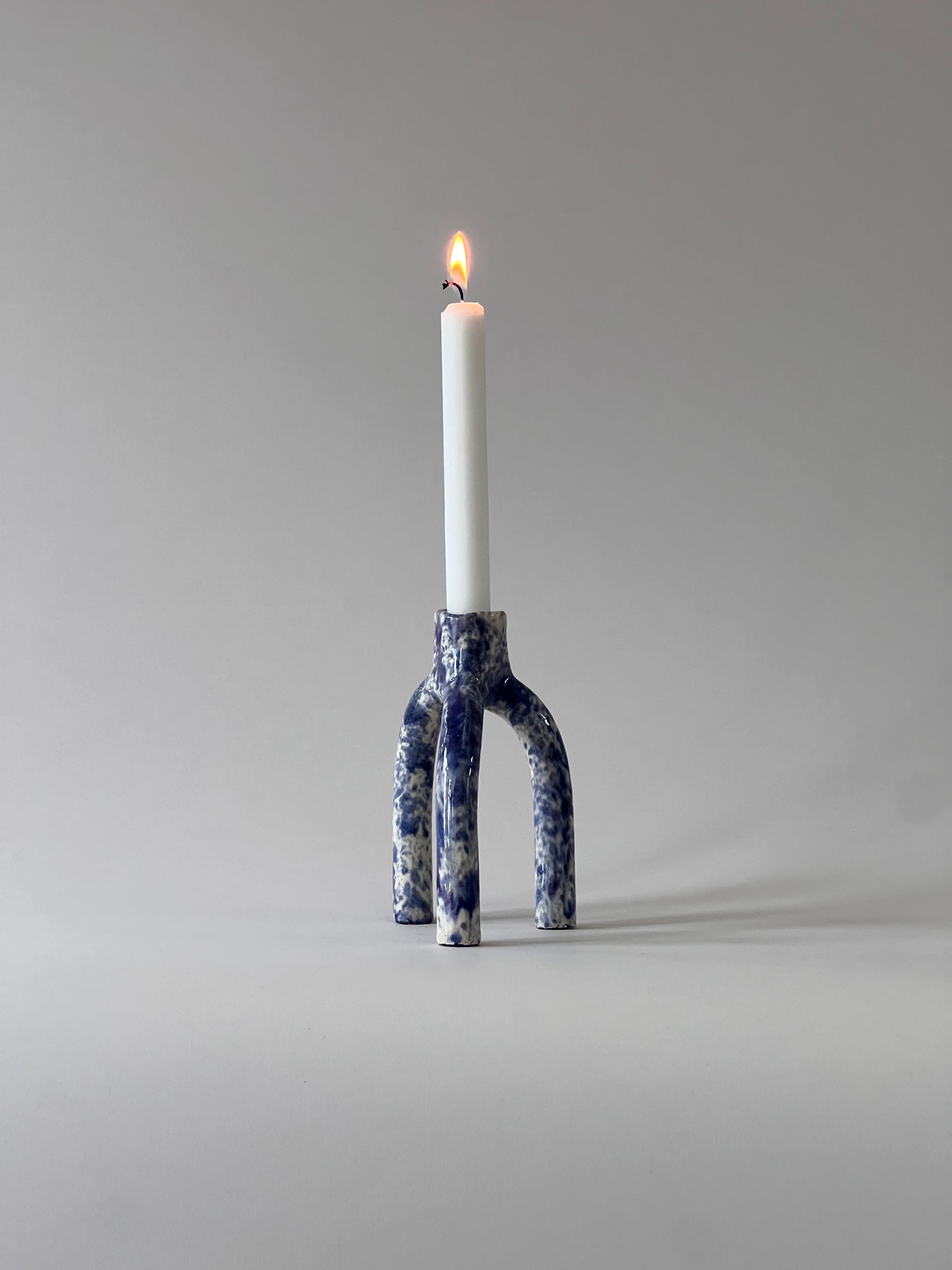 Ljusstake RÅ Blå 16 cm