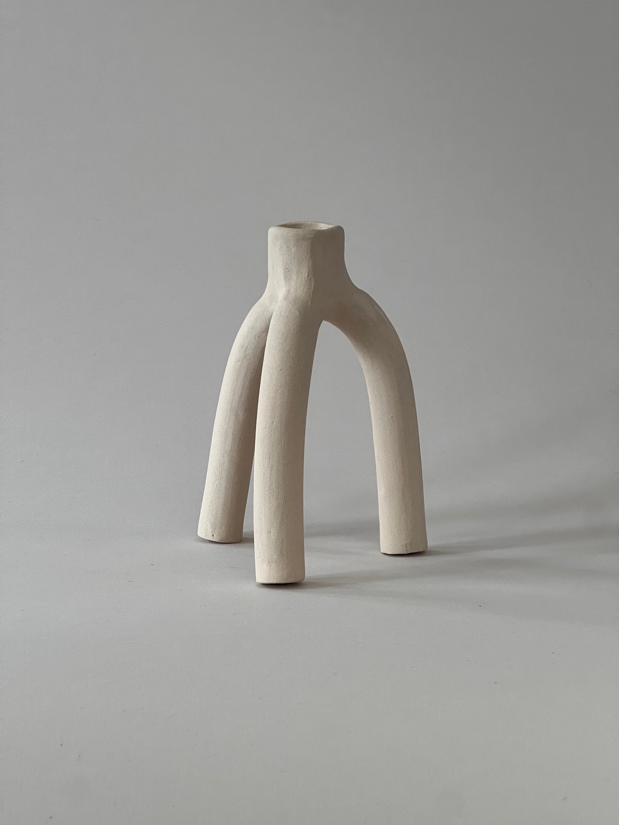 Ljusstake RÅ vit 16 cm