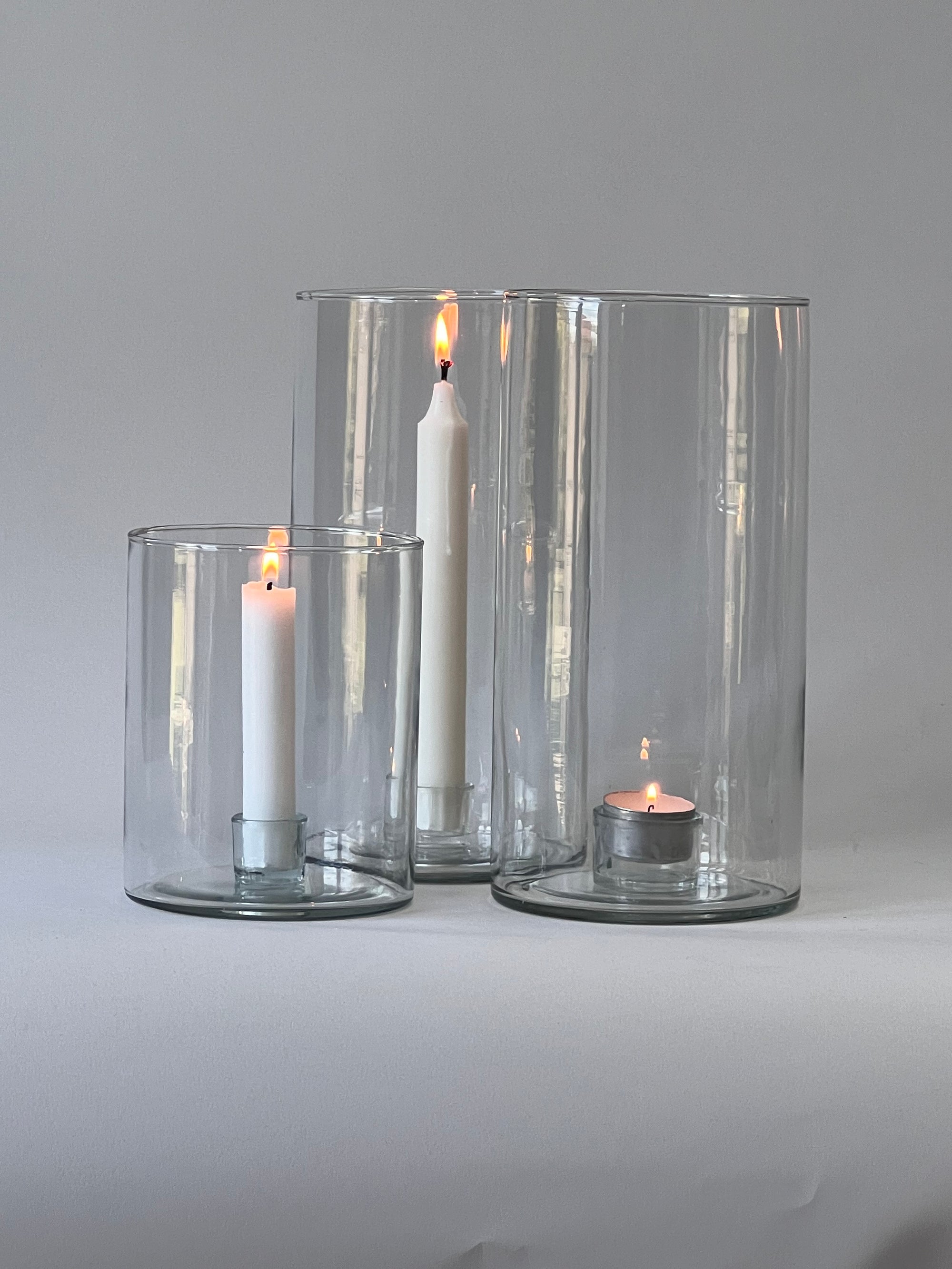 Ljuslykta glas för värmeljus Hög