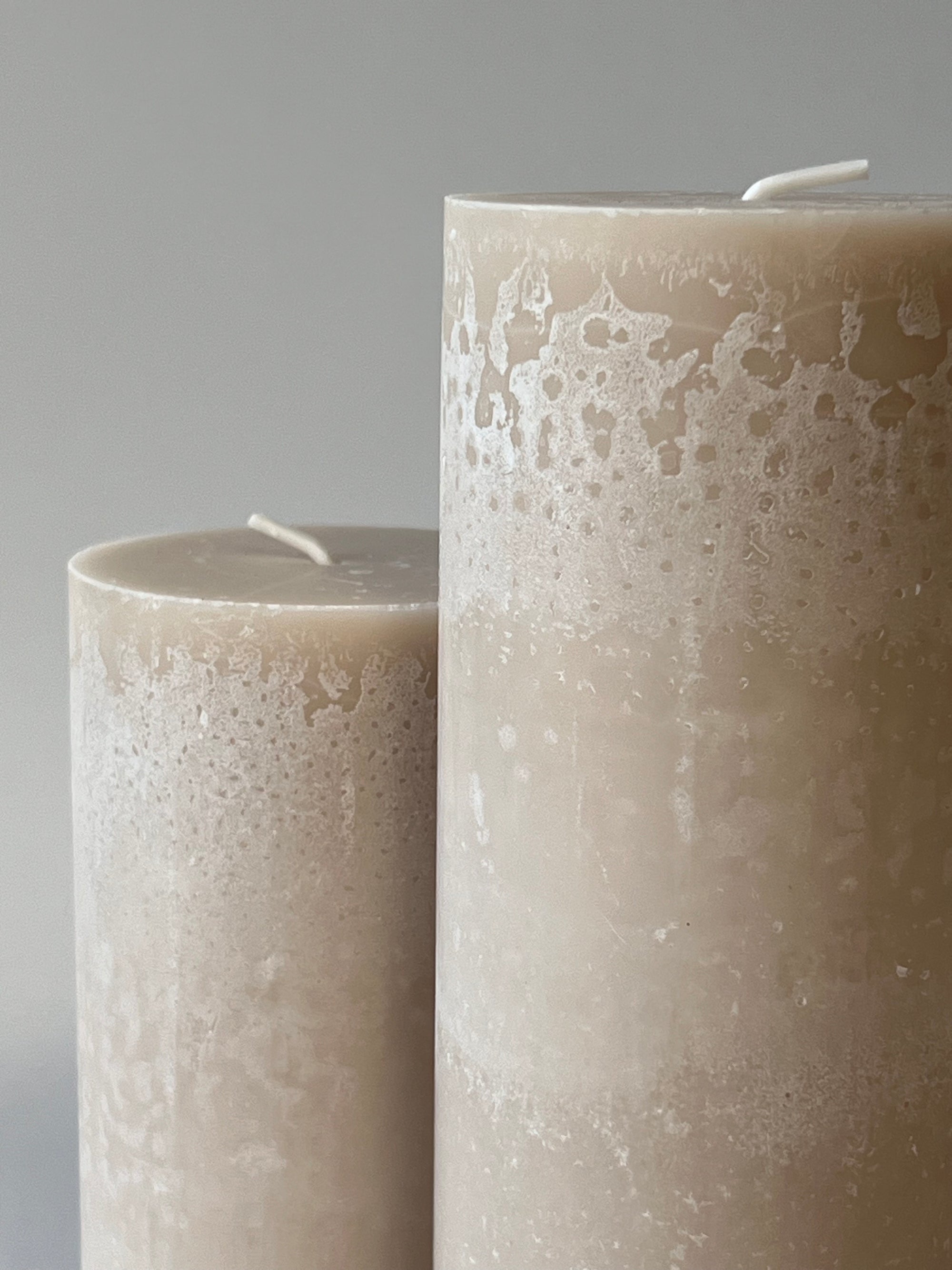 Blockljus stearin Sand 15 cm