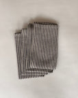Linneservett randig 4-pack