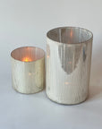 Ljuslykta Glas Silver 16 cm